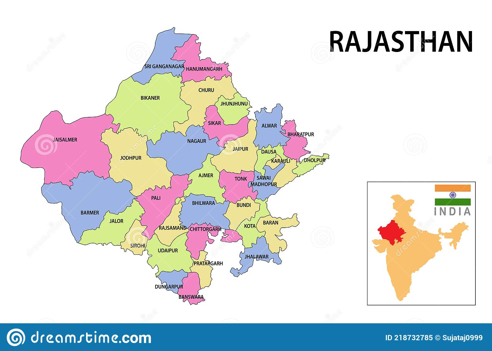 rajasthan map